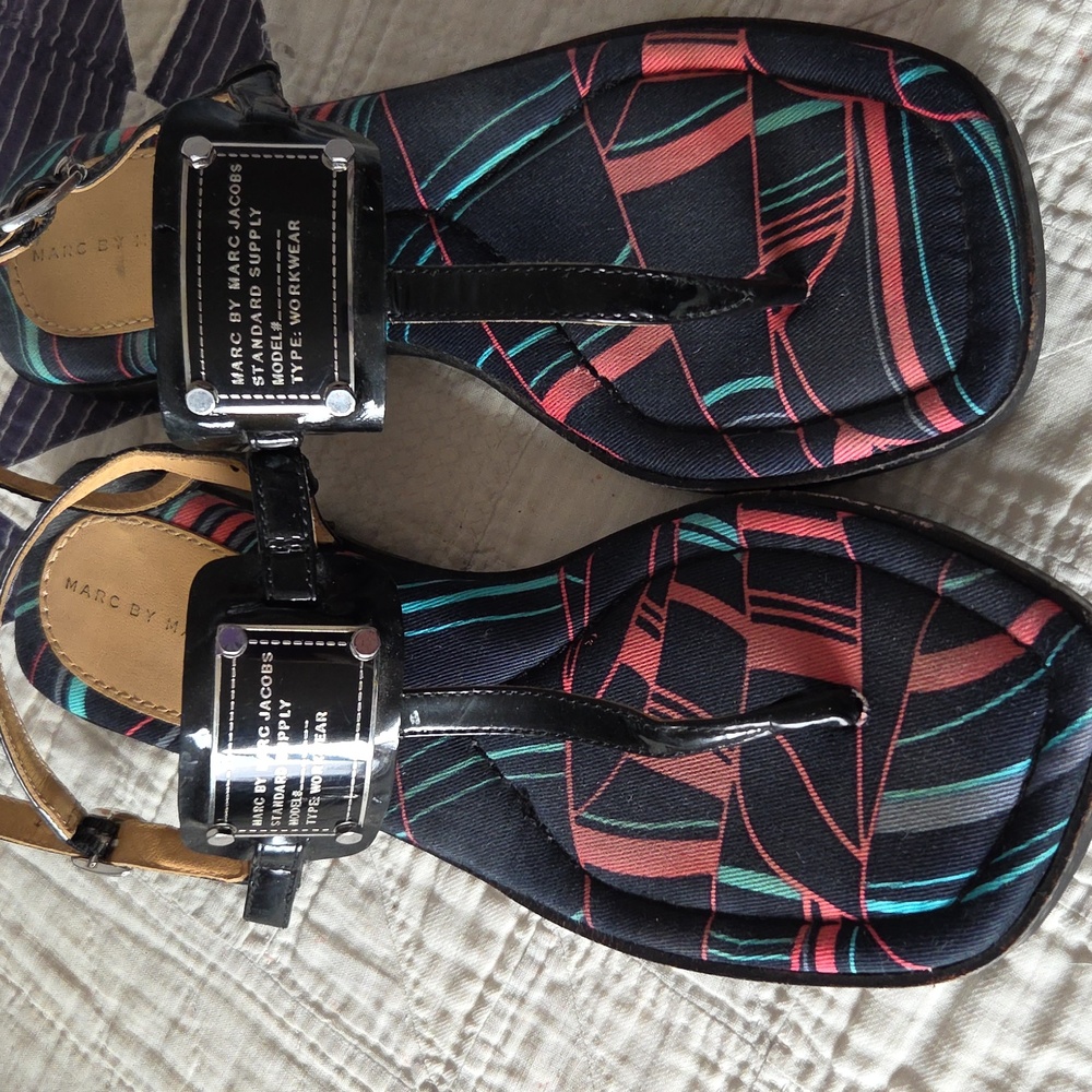 Marc Jacobs Black Workwear Sandals